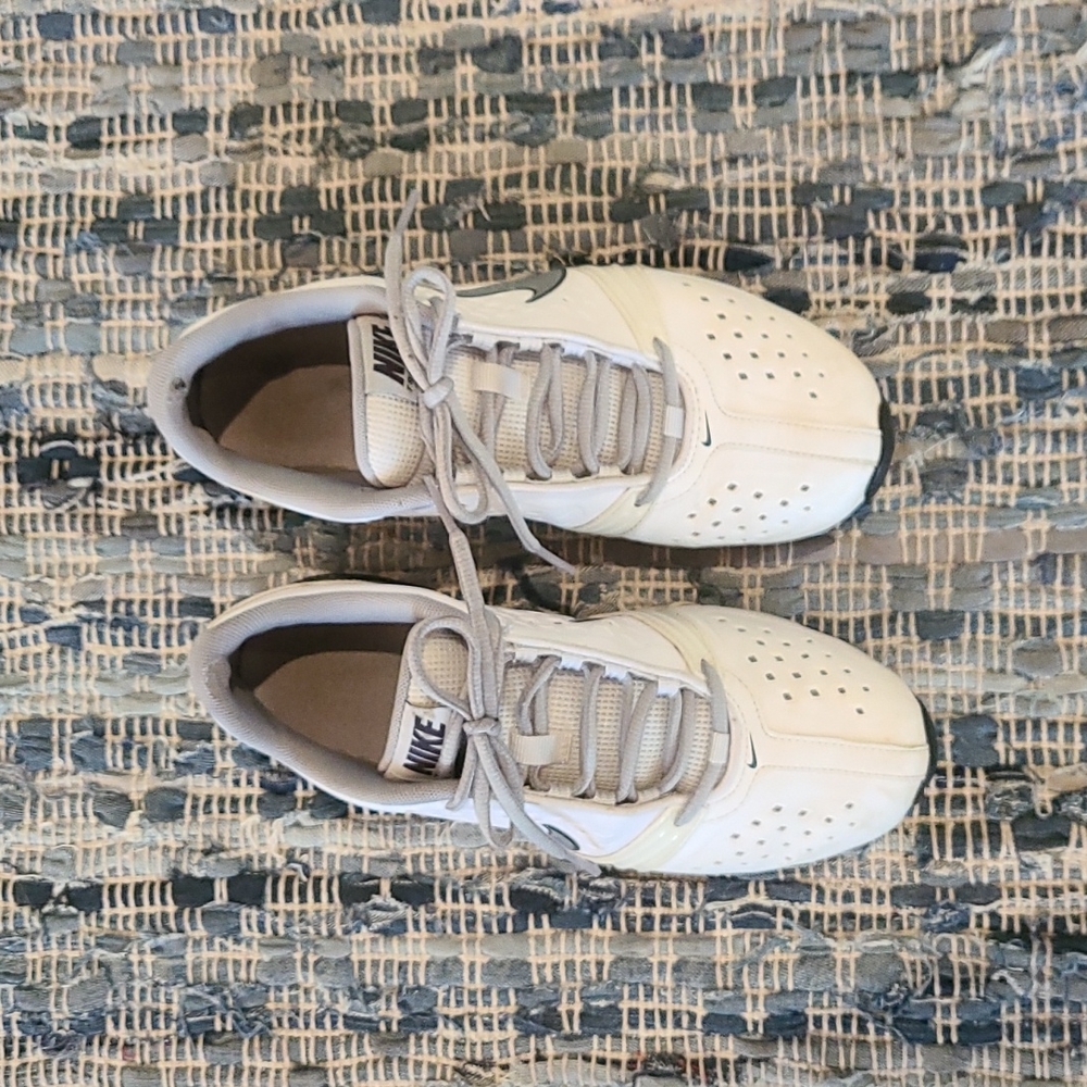 Nike white and Grey shoes